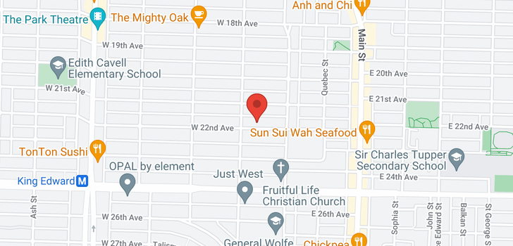 map of 63 W 22ND AVENUE